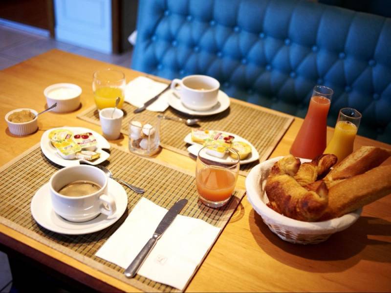 Petit déjeuner de l'Hôtel Le Laurier Fleuri, Vertou